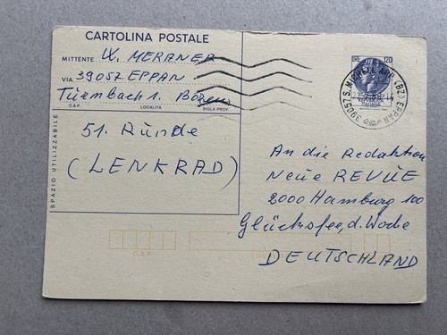 Intero postale italia - q),