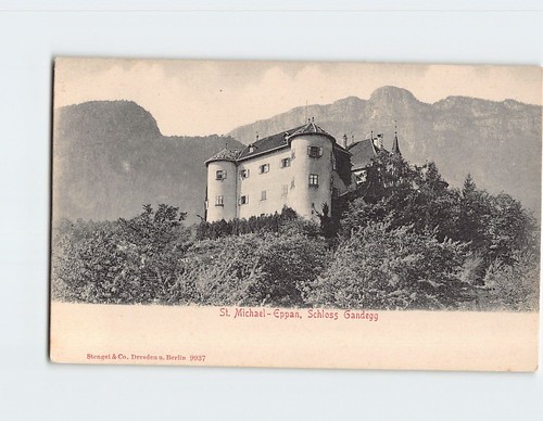 Cartolina castello gandegg san - castello,